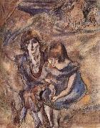 Jules Pascin Lucy and Aiermina France oil painting artist